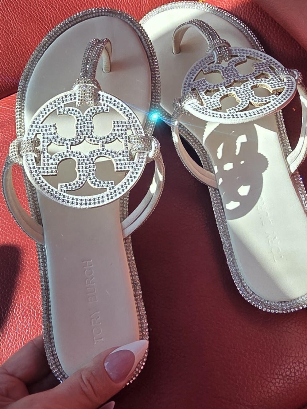 Tory Burch Silver Women's Sandals